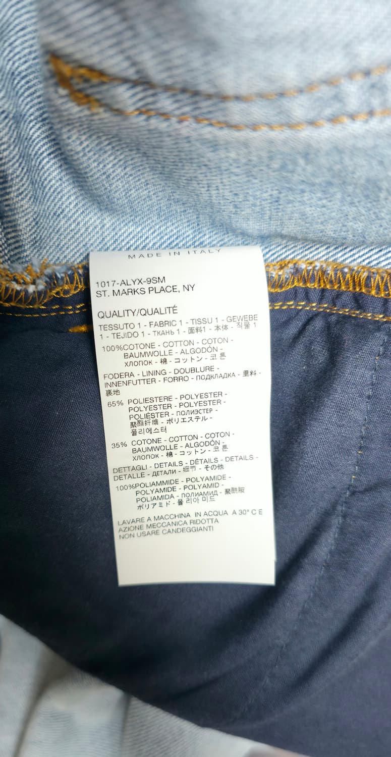 (M)(새상품)1017 ALYX 데님 팬츠 상품이미지8