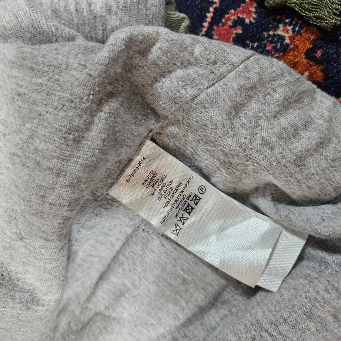 알마니익스체인지 빈티지 카키 하프 야상  상품이미지6