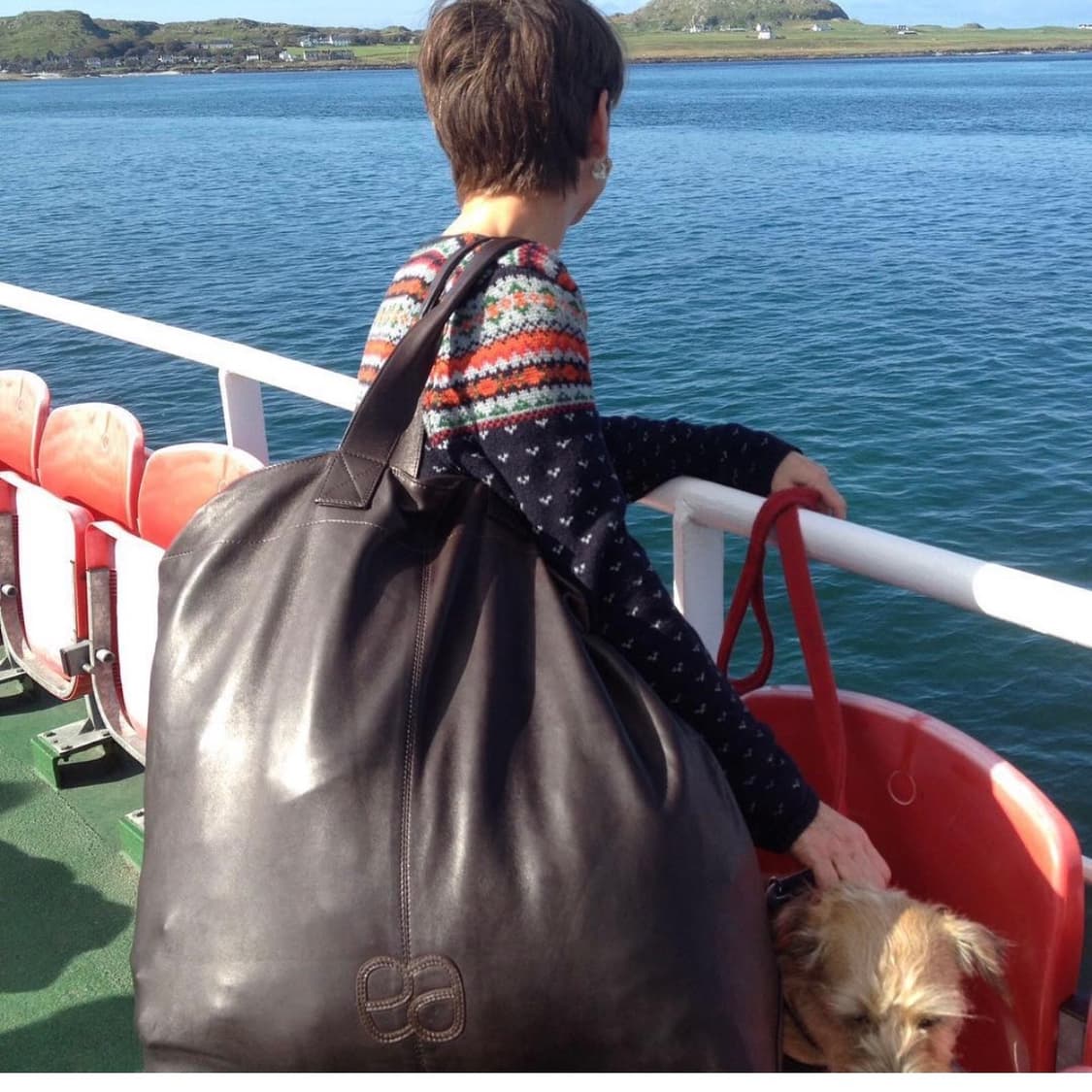 프랑스 Paris 핸드메이드 램스킨 빅 백 상품이미지1