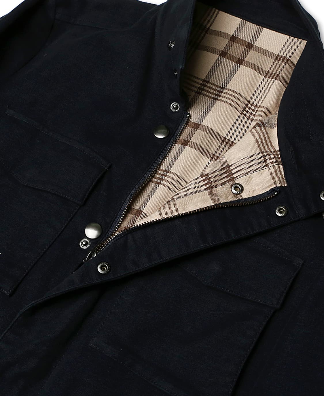 맨온더분 [Man On The Boon] 네이비 듀카 비스콘티 필드 자켓 상품이미지3