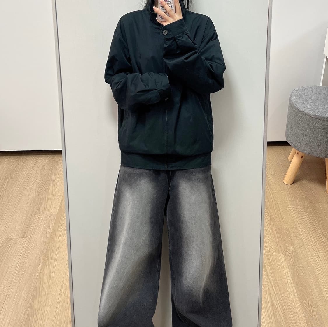 폴로 랄프로렌 블랙포니 스윙톱 기모안감 블루종 자켓 상품이미지1