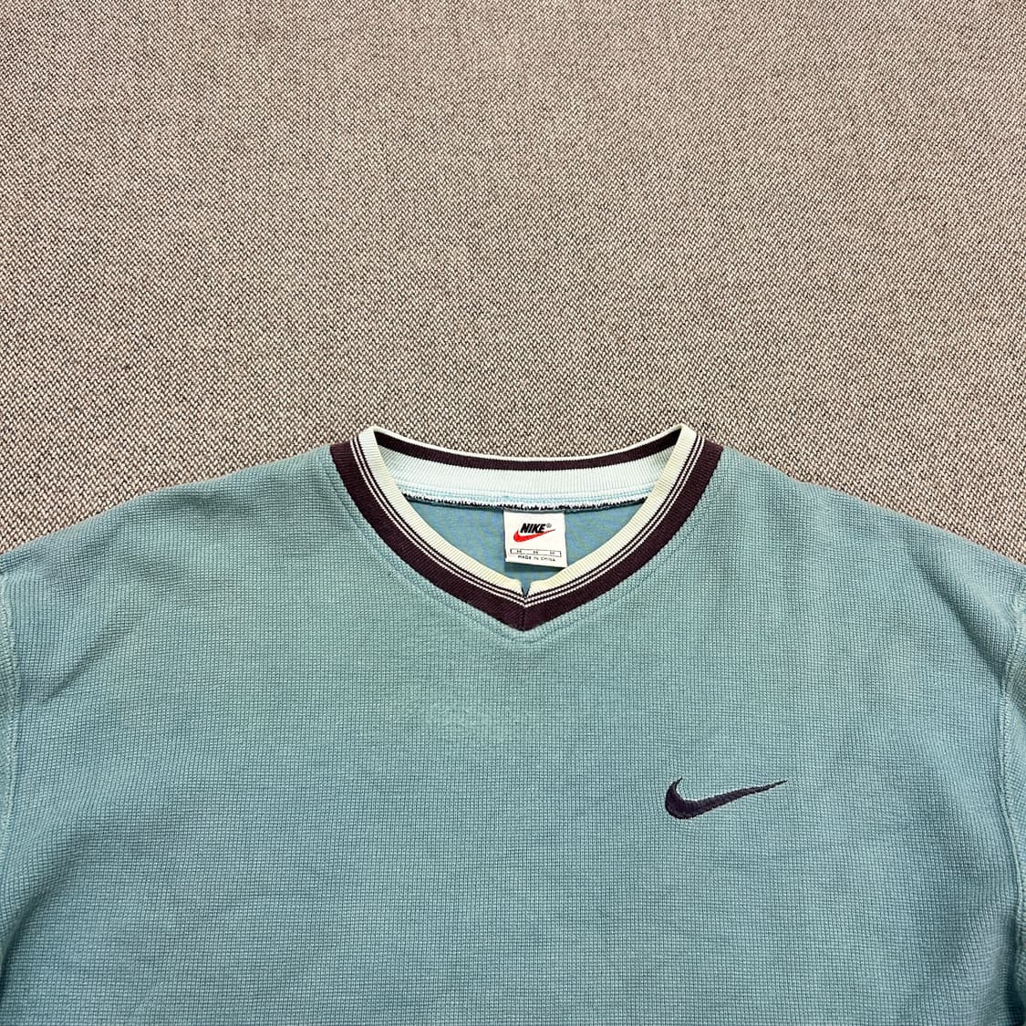 나이키 올드스쿨 브이넥 코튼 니트(M) 상품이미지5