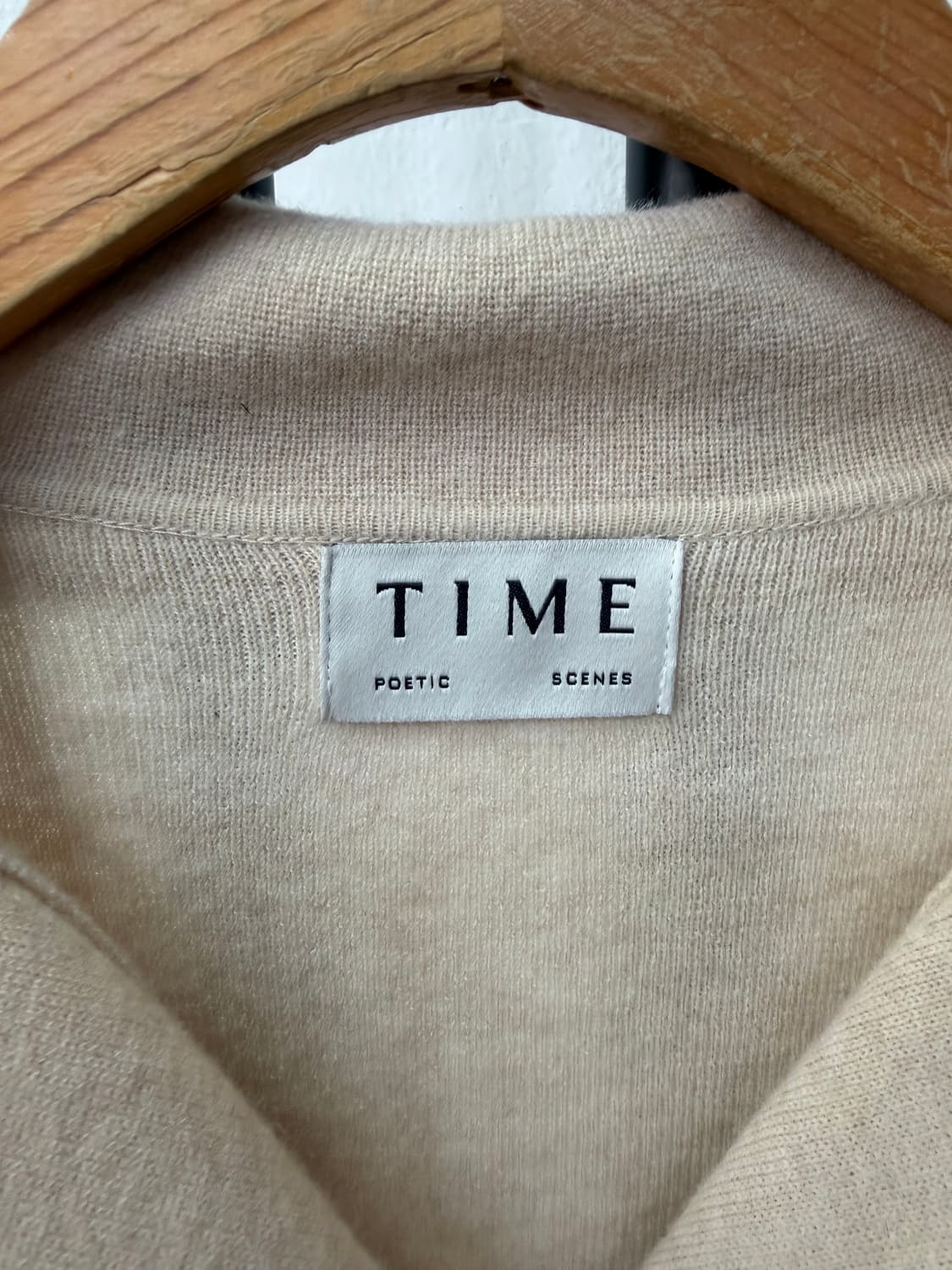 정품) TIME 타임 한섬 22ss 포켓 단추로고 가디건 90F 상품이미지6