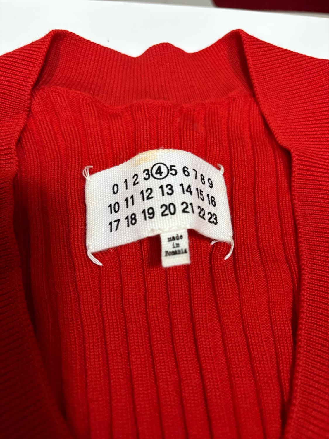 Maison margiela 브이넥 니트 s 상품이미지2