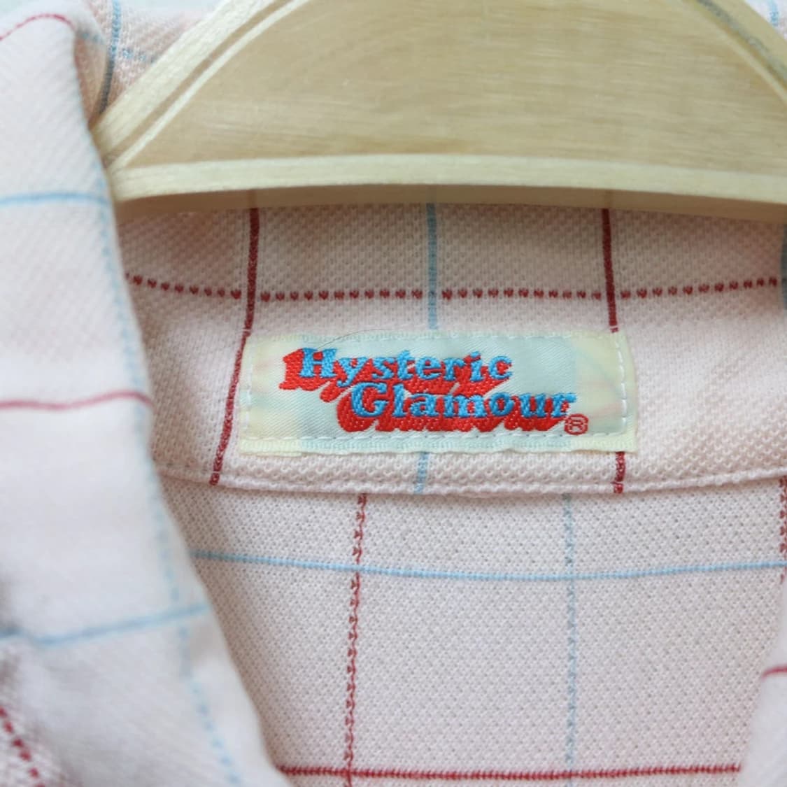 히스테릭글래머 체크 카라 티셔츠 66801 상품이미지8