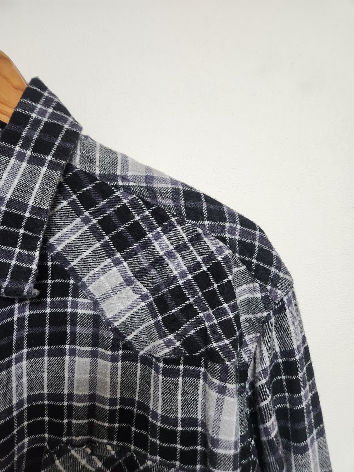 랭글러Wrangler 웨스턴 플란넬 셔츠 XL - S72 상품이미지3