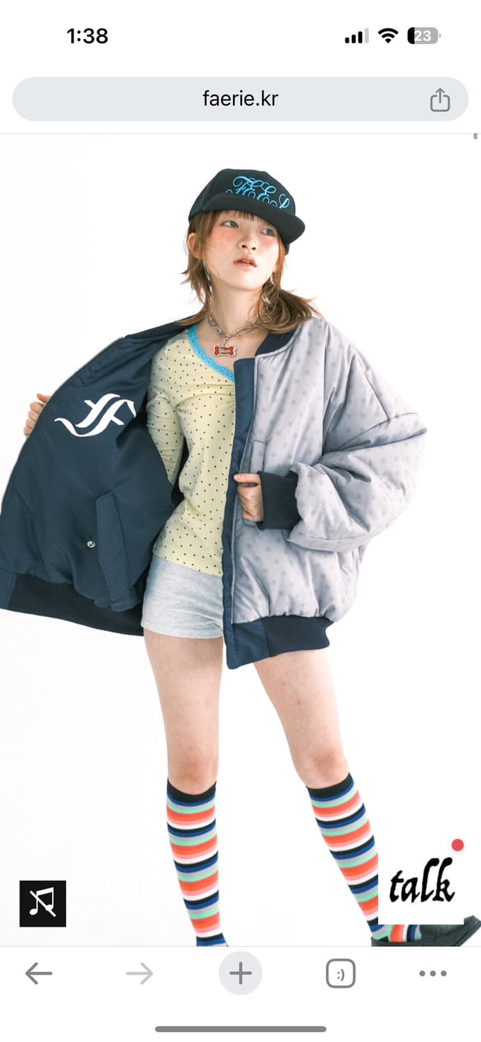 샵페어리 봄버 네이비 상품이미지1