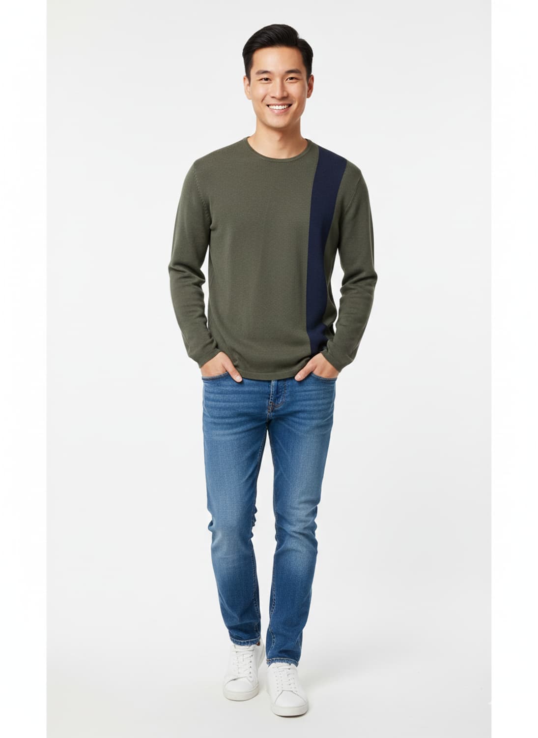 알마니 익스체인지  니트긴팔 상품이미지1