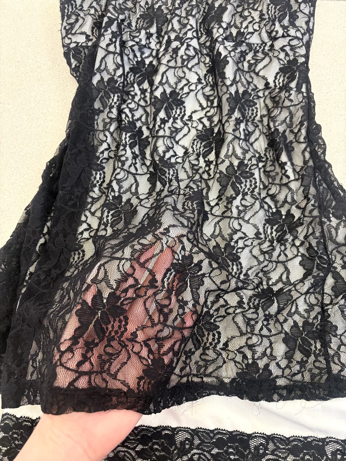 레이스 슬릿 나시 원피스 상품이미지5