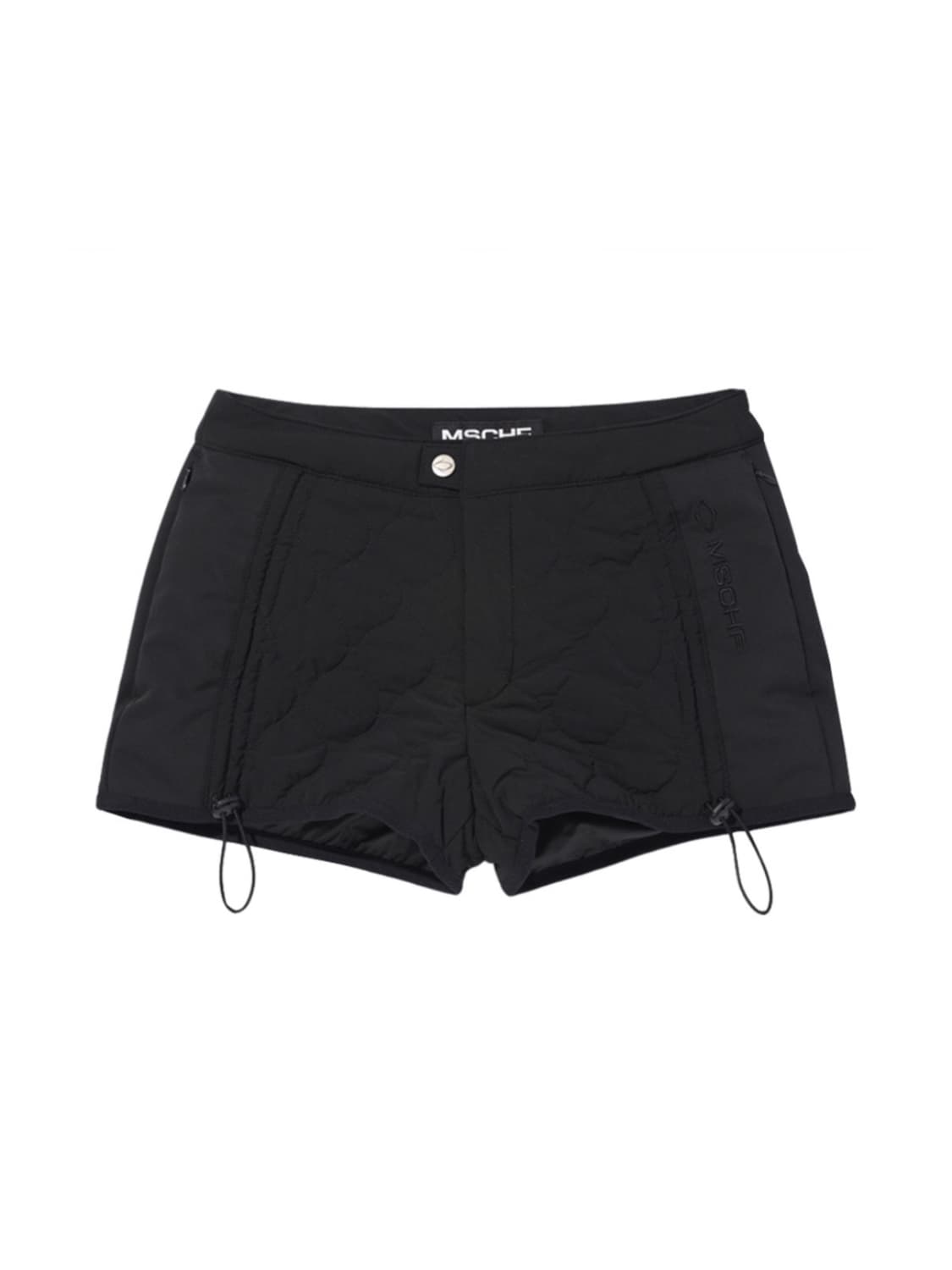 (W) 미스치프 퀼티드 쇼츠 블랙 상품이미지1