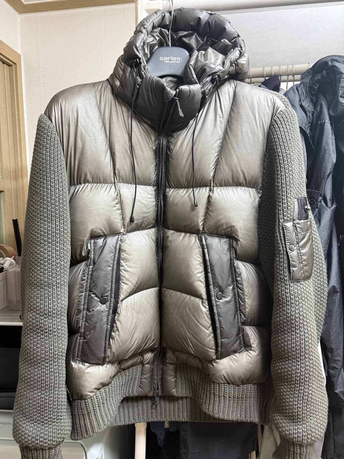 [100] 시리즈 니트 하이브리드 아우터 상품이미지2