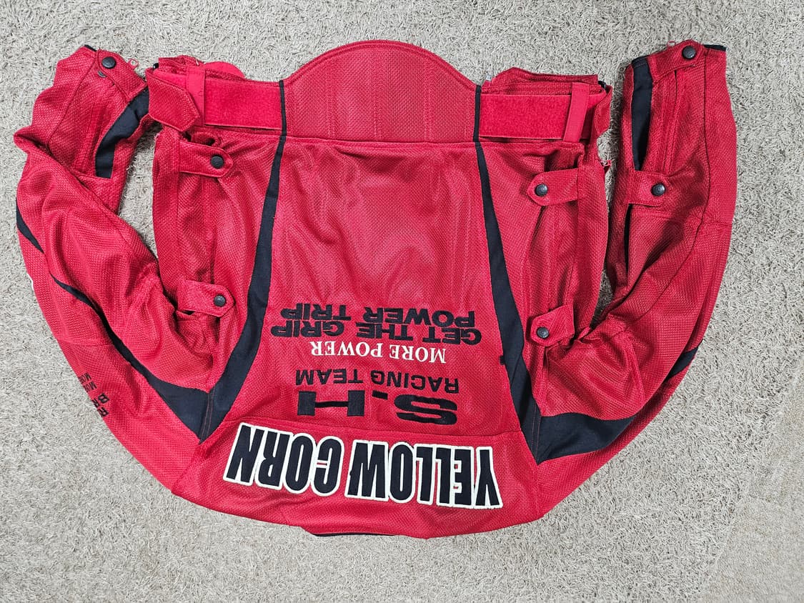 일본(XL-100)옐로우콘 90s 오리저널 메쉬 바이크 라이딩 자켓  상품이미지2