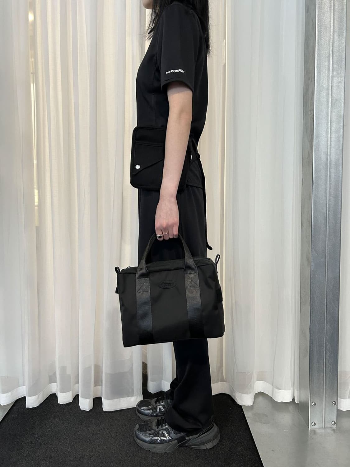 지초이 JICHOI 숏 슬리브 집 셔츠 & 스커트 팬츠 상품이미지5