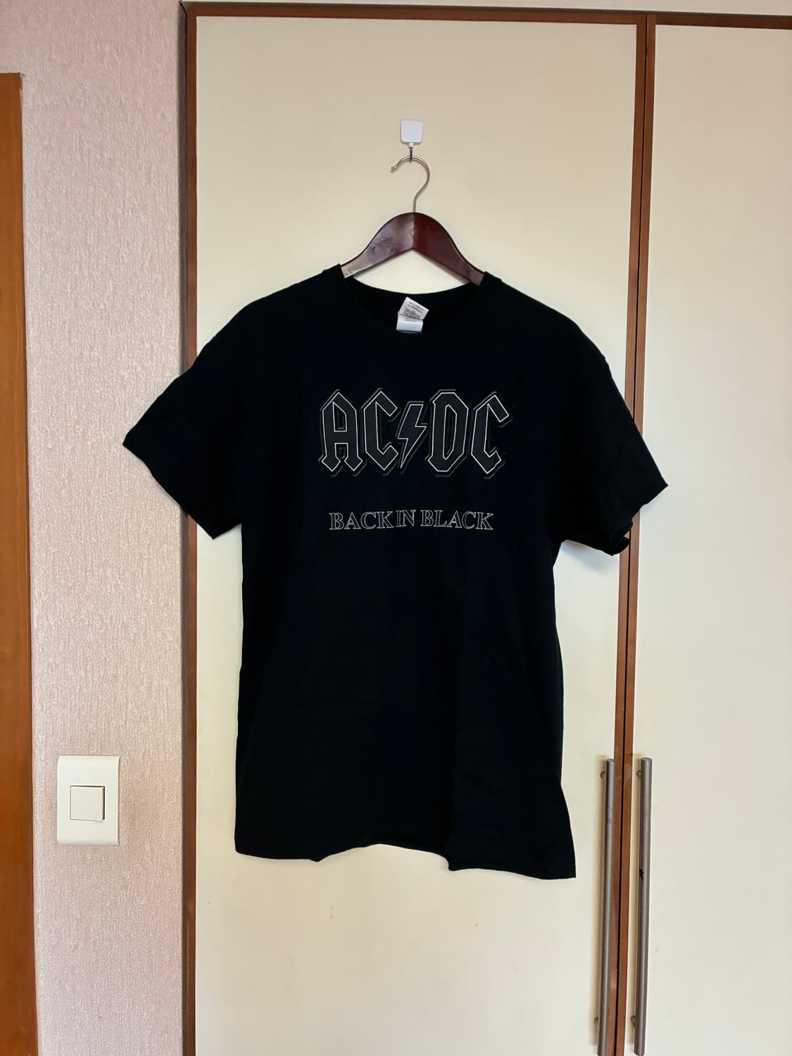 acdc back in black 복각 길단 티셔츠 상품이미지1