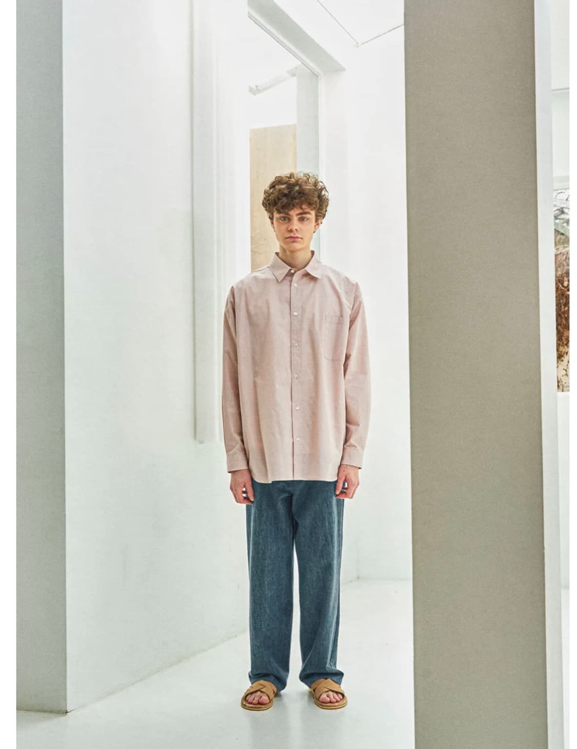 [OURSELVES]릴렉스 셔츠_SMOKY CORAL (1) 상품이미지4