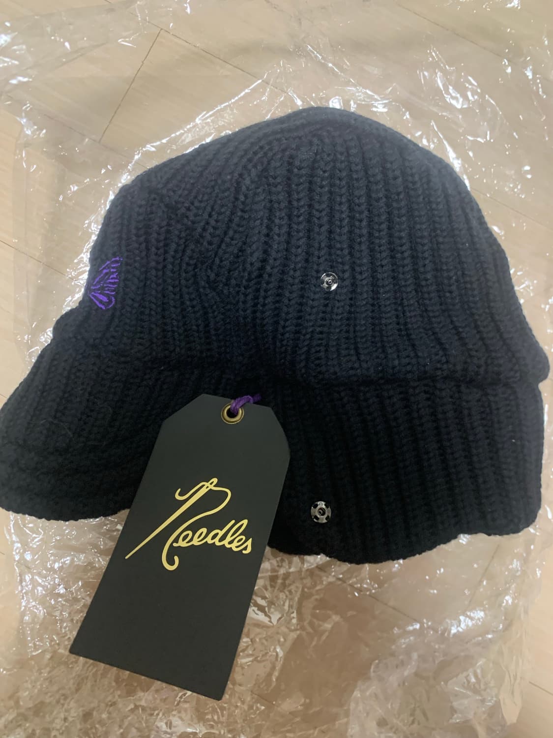 니들스 메리노 울 버드 슈팅 캡 블랙 상품이미지2