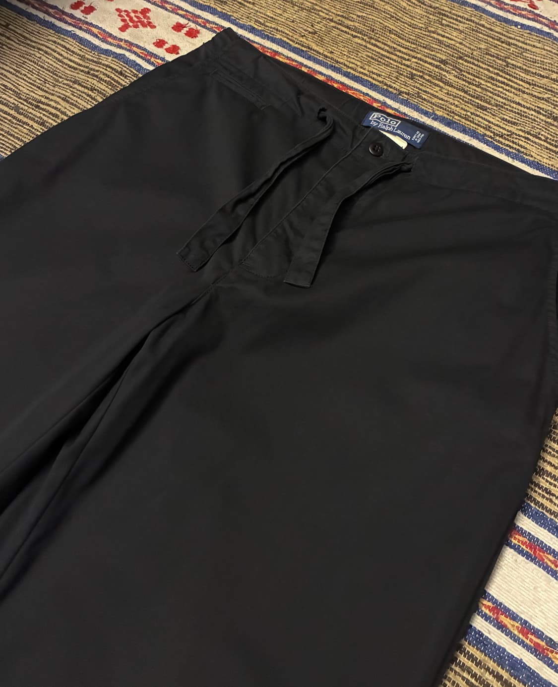 (32~36)00s 폴로랄프로렌 코튼 치노 스트랩 이지팬츠 블랙 상품이미지2