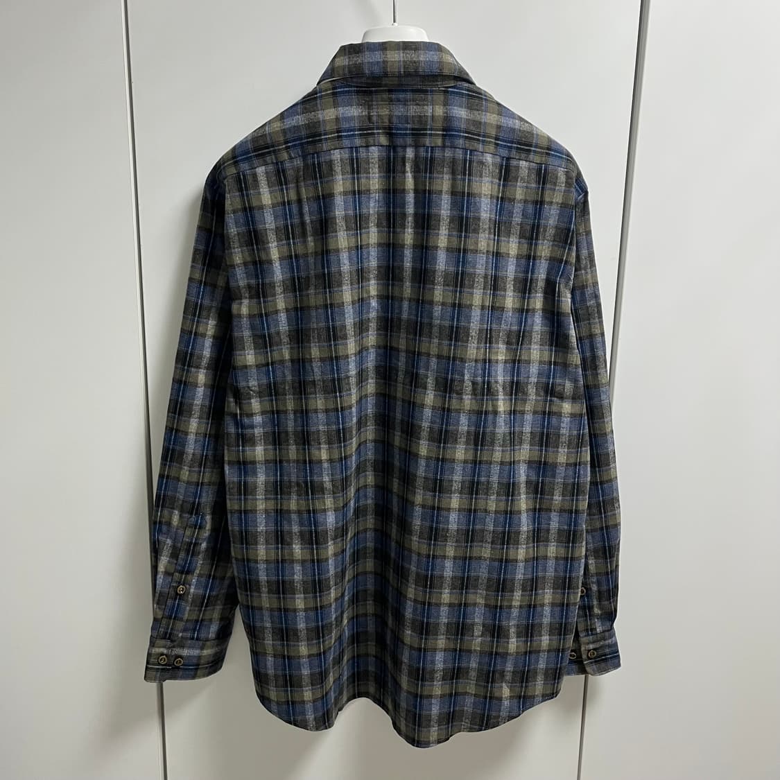 [M,L,XL]이알엘 ERL 26ss 체크 셔츠/그레이 상품이미지3