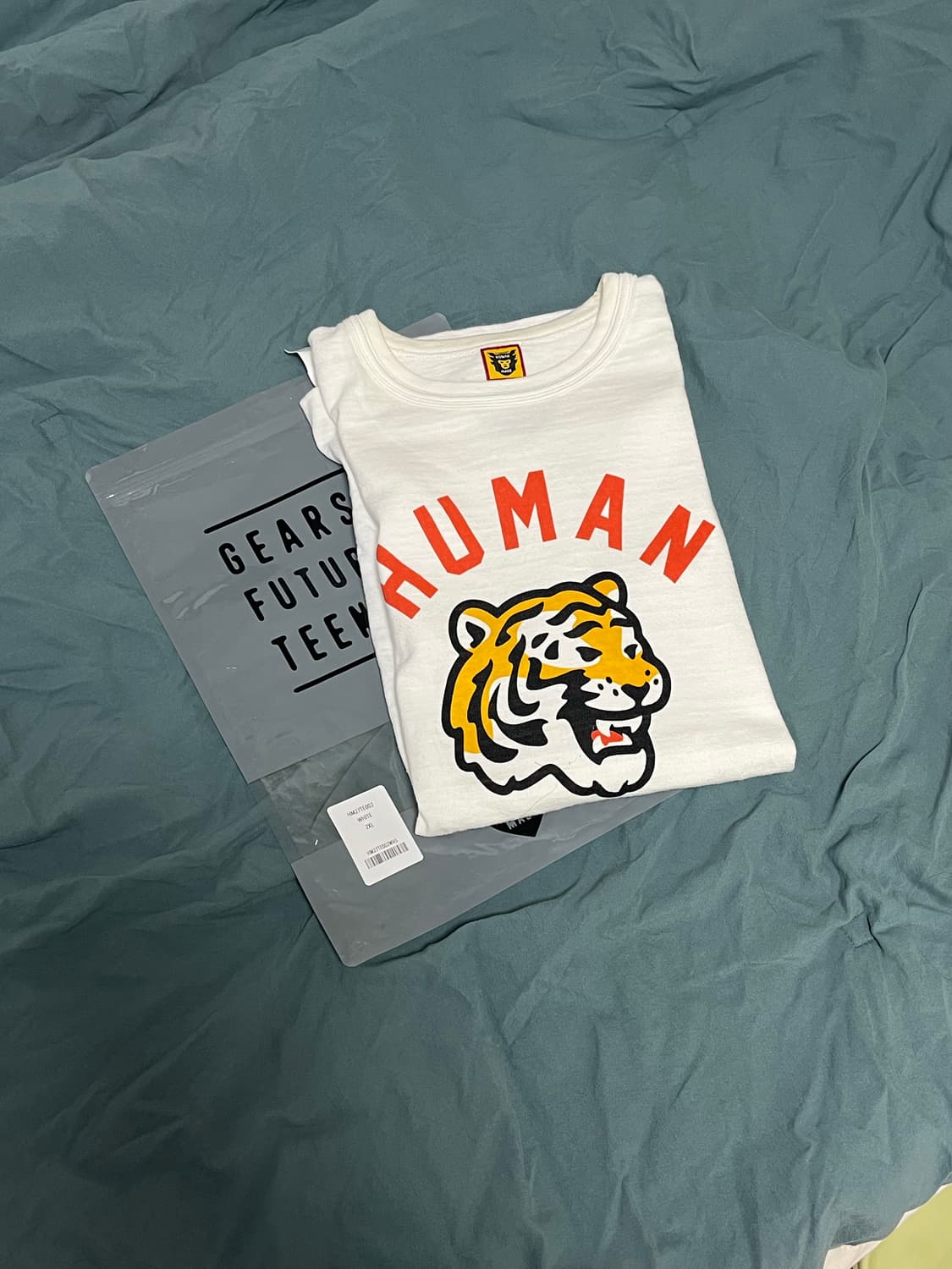 [2XL] 휴먼메이드 타이거 반팔 티셔츠 화이트 상품이미지2