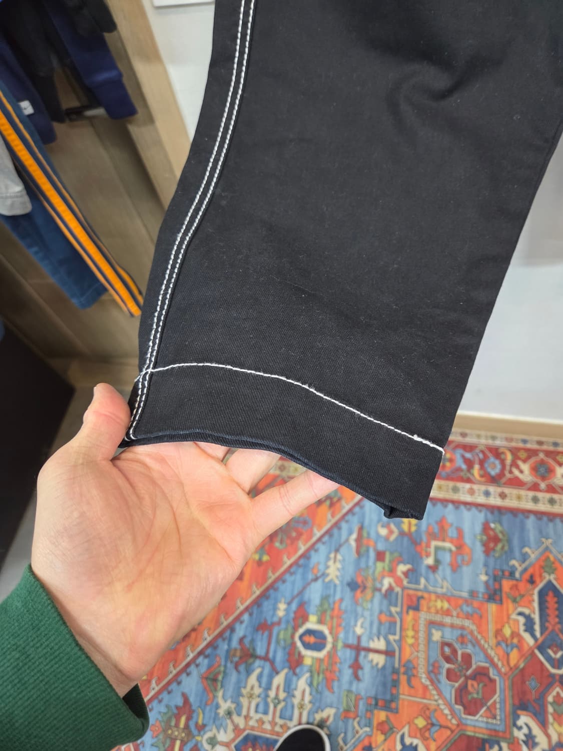 오니츠카타이거 안드레아 폼필리오 스티치 코튼 팬츠 xl 상품이미지7