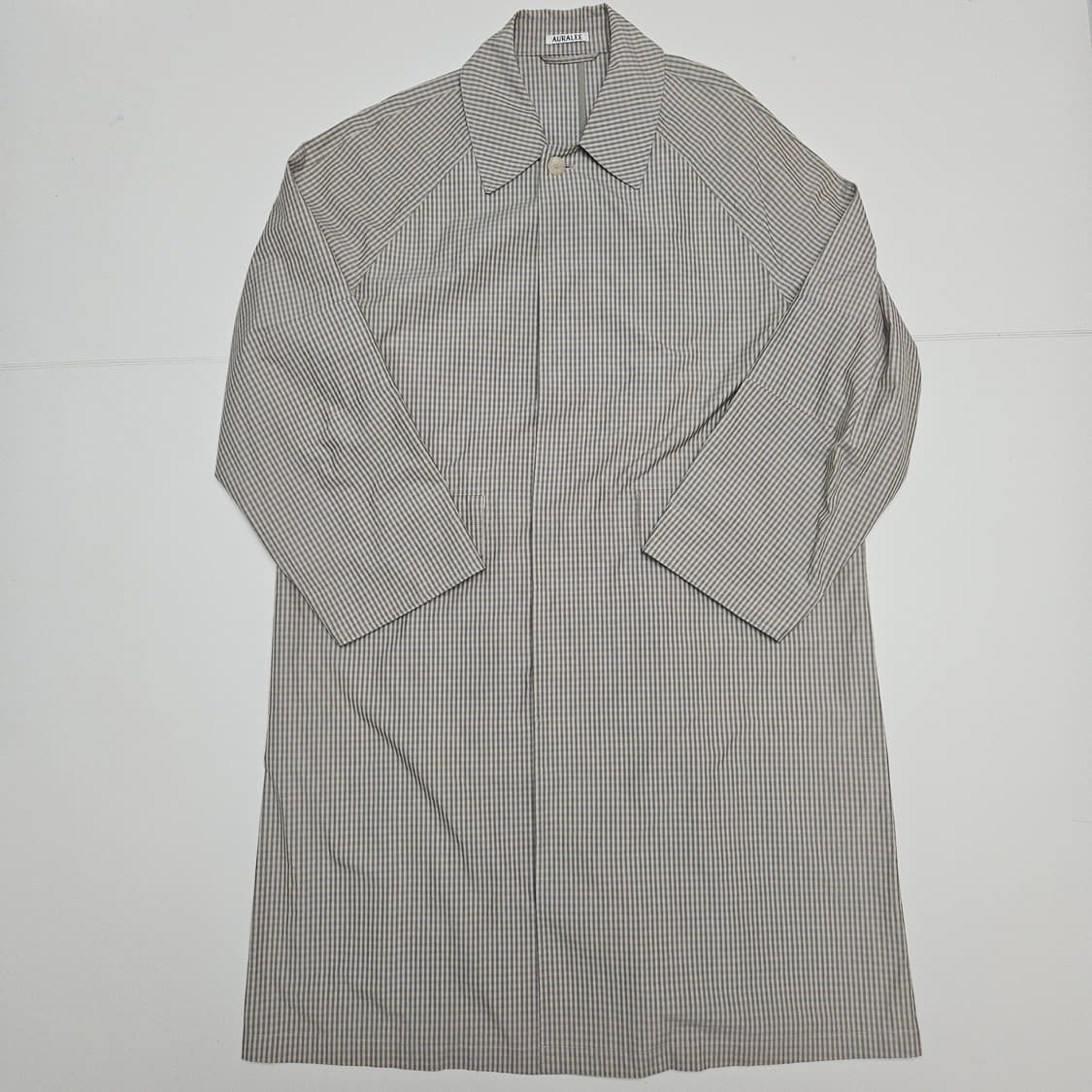 (무료배송) 오라리 핀스 웨더 클로스 체크 코트 - 4사이즈 상품이미지1