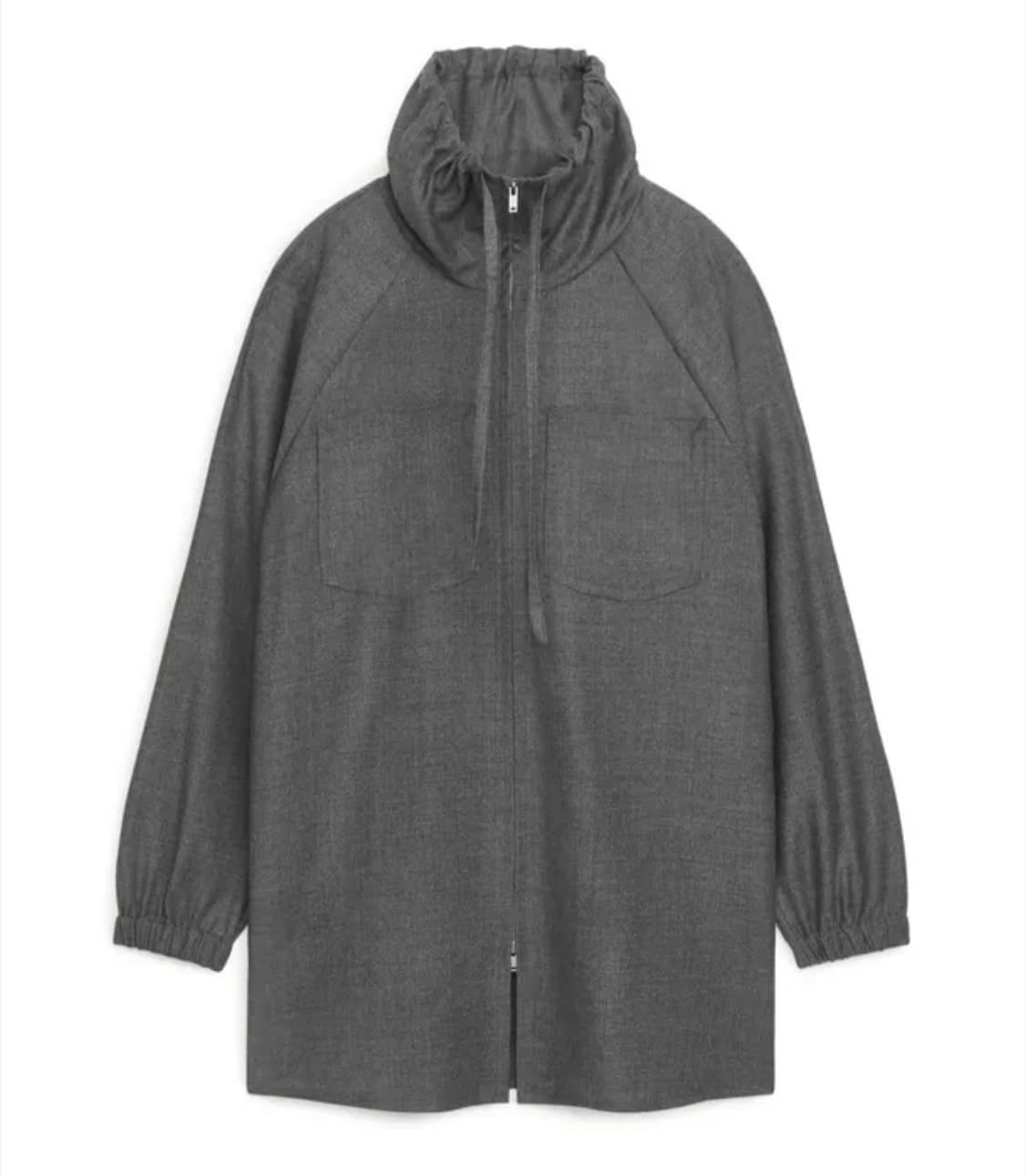 Arket 아르켓 지퍼 울 셔츠 34사이즈 새상품 상품이미지1