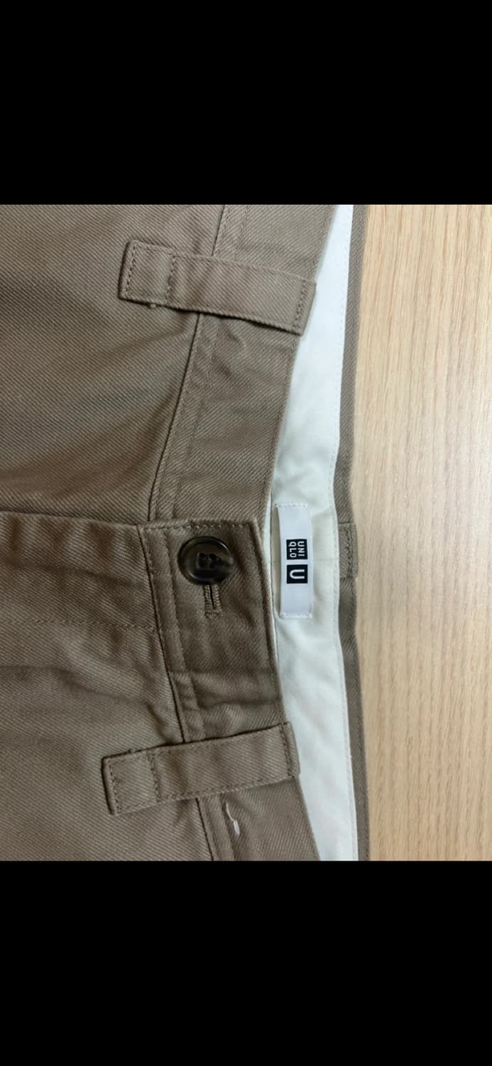 유니클로 와이드치노팬츠 베이지79사이즈 상품이미지2