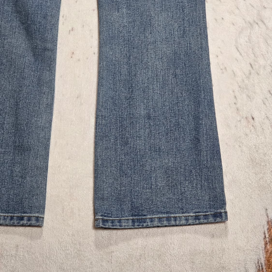 빈티지 연청 하이웨스트 세미 부츠컷 데님 팬츠 상품이미지6