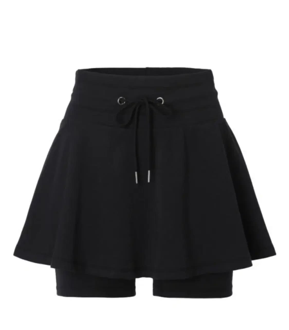 (흰,검 둘다판매)쓰리타임즈 바바라 스커트 팬츠 바지 블랙, 화이트 M 상품이미지1