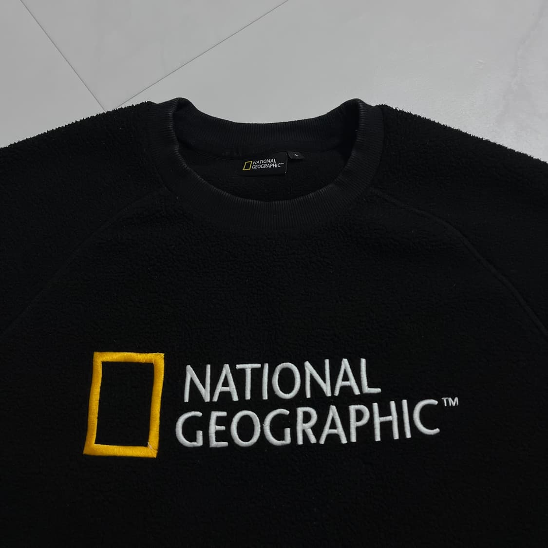 [정품] 네셔널지오그래픽 블랙 후리스 맨투맨 [ L ] 상품이미지3