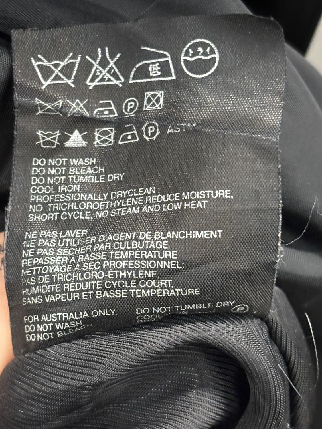 Prada 프라다 블랙 나일론 롱 코트 M 상품이미지8