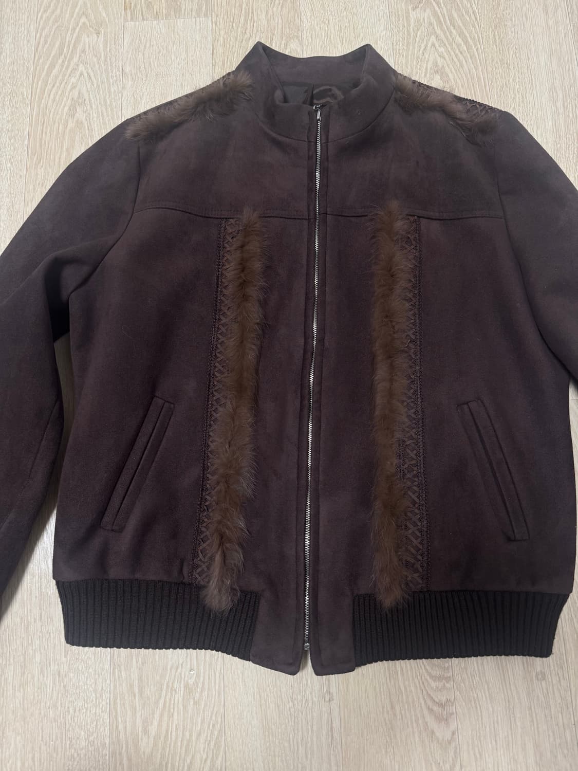 빈티지 브라운 집업 상품이미지2