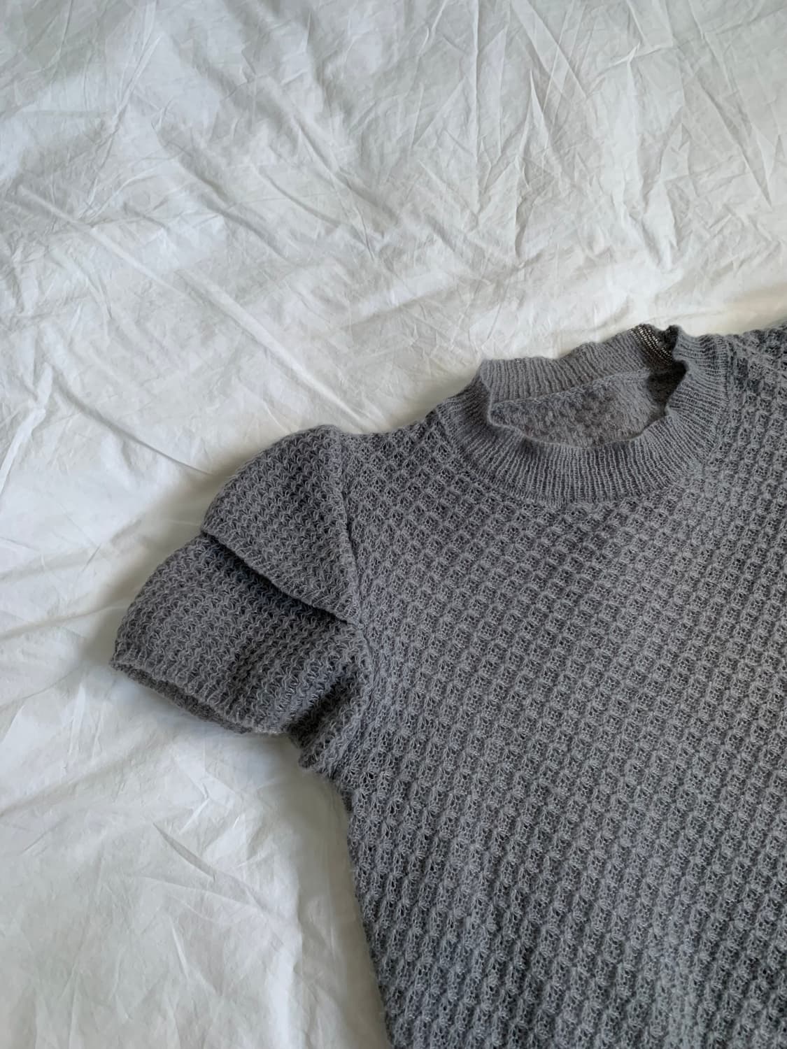 모헤어 프릴 니트 탑 상품이미지2