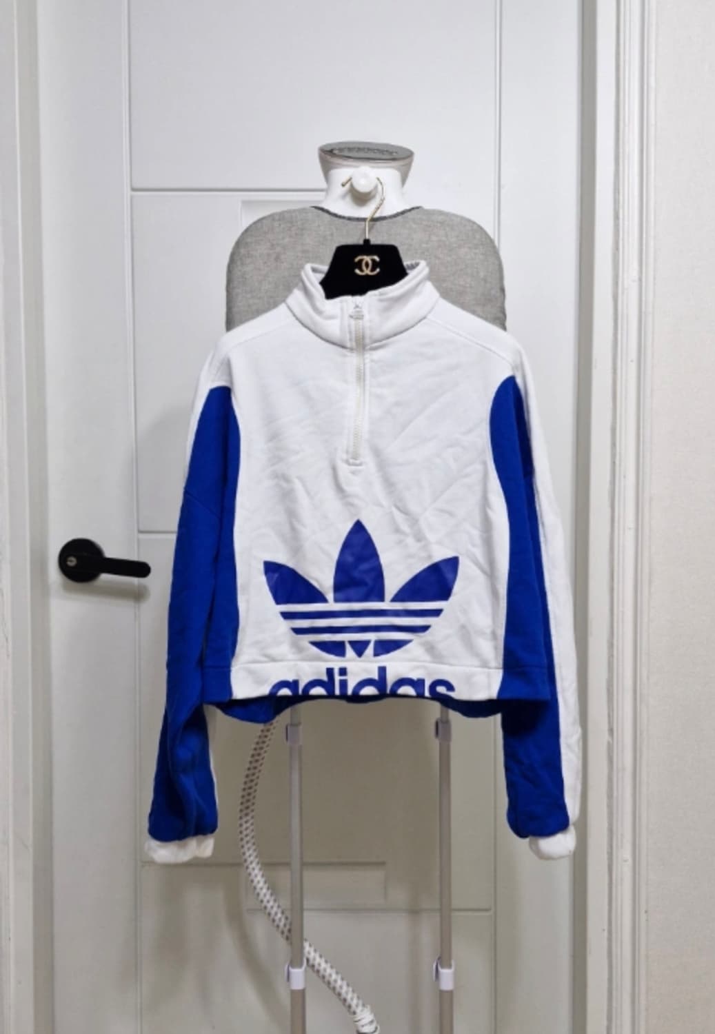 아디다스 배색 반집업티셧 상품이미지1