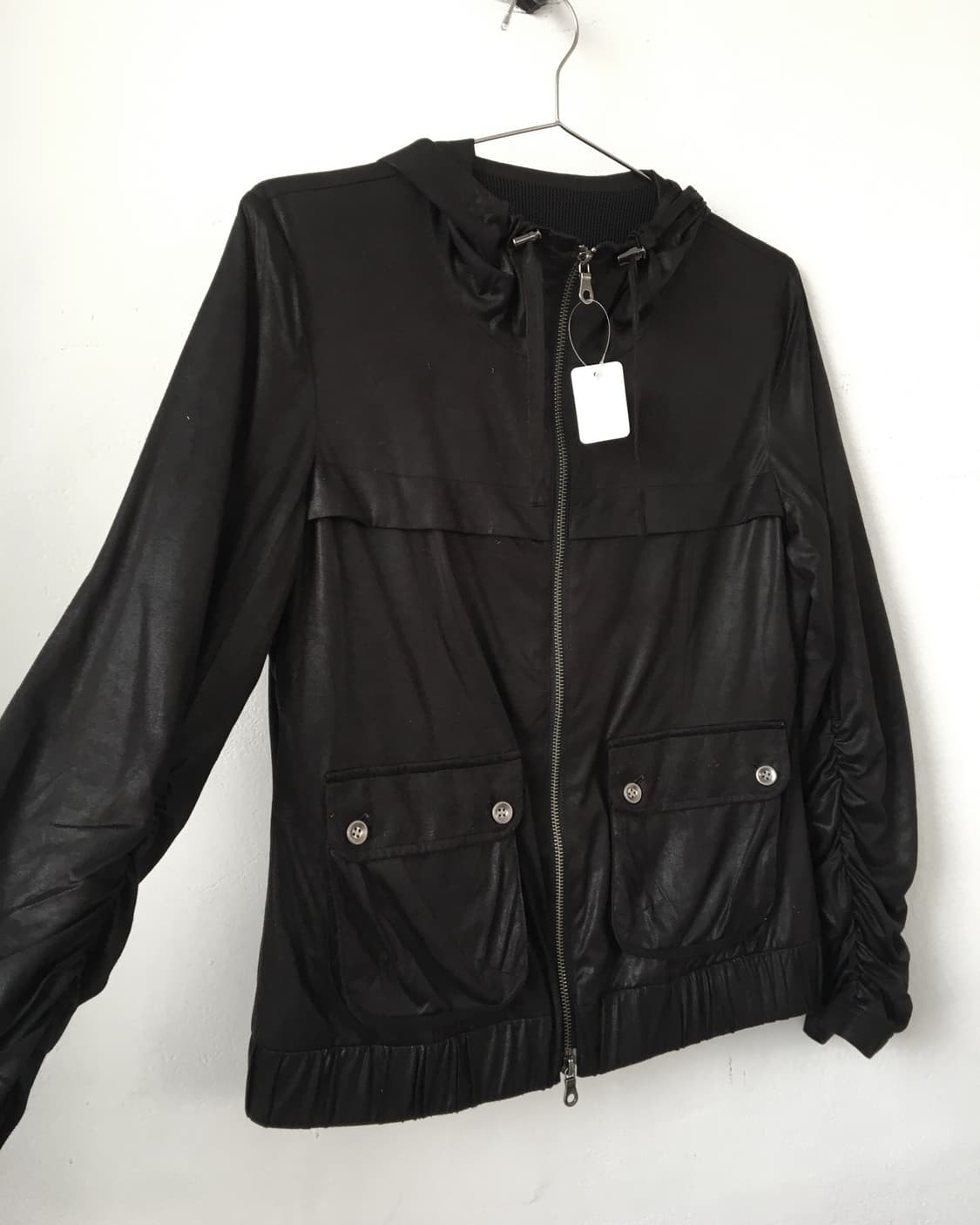 Fabric point hood zip up 상품이미지3