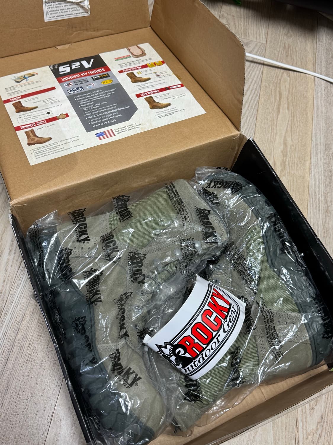록키 S2V 미 공군 전투화 / 미사용 신품 / 8.5R 상품이미지5