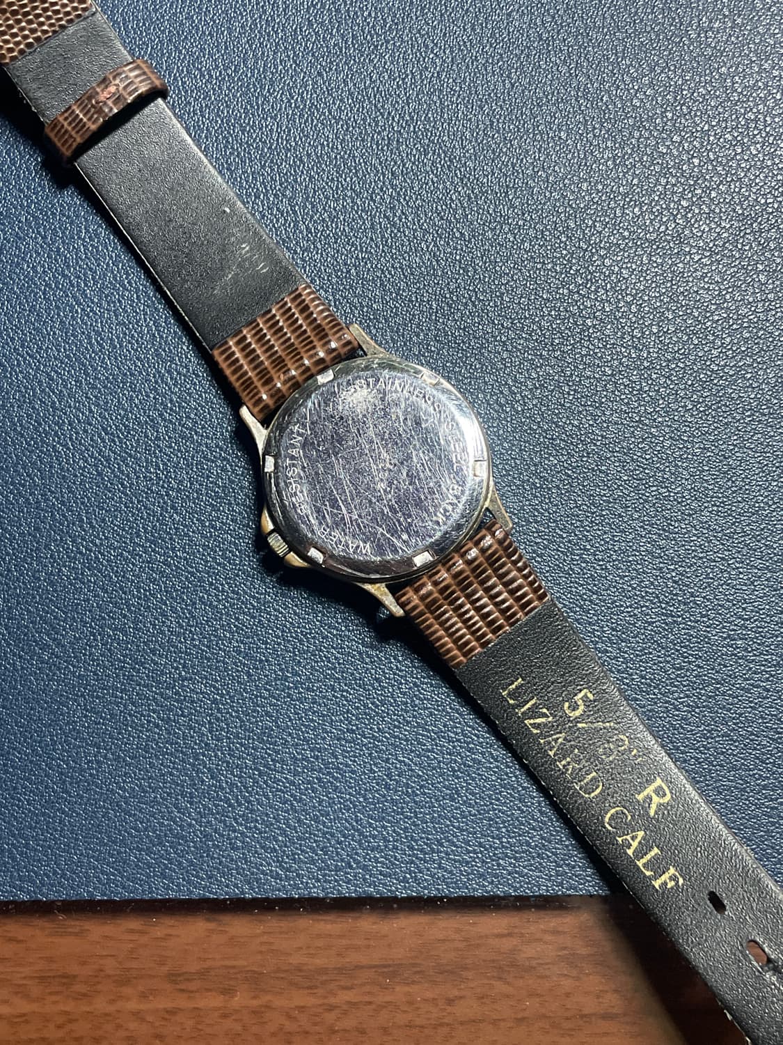 빈티지 융한스 쿼츠 레더 시계 상품이미지7