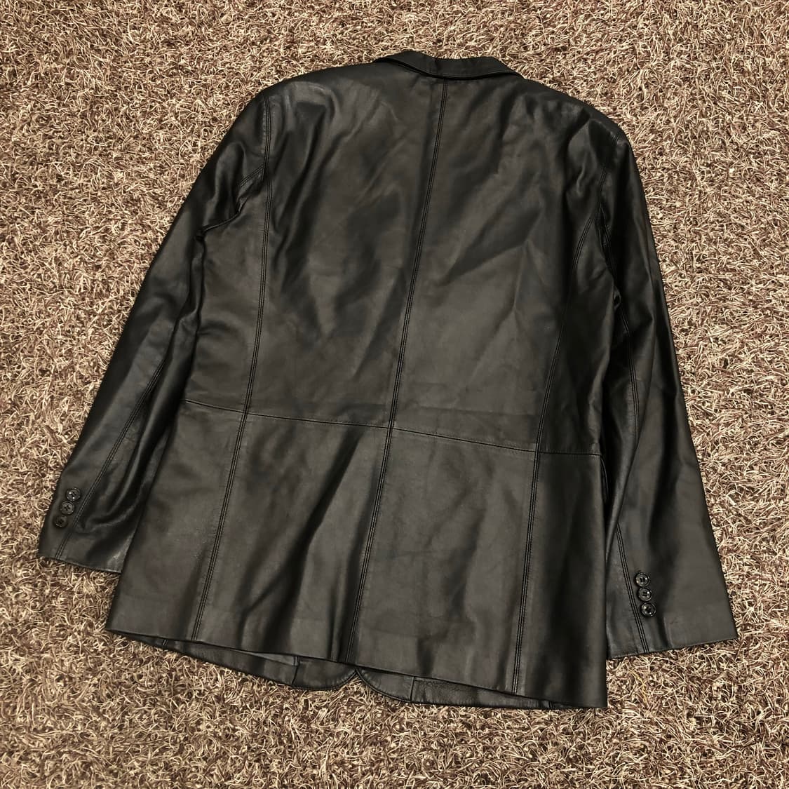 지오지아 양가죽 블레이저 레더 가죽 자켓  상품이미지4