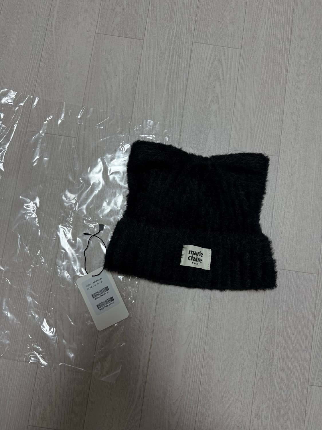 마리끌레르 퍼 니트 롤업 비니, 캣 비니 상품이미지1