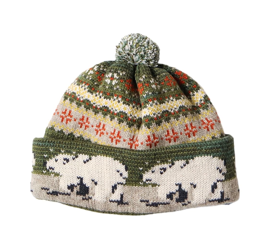 캐피탈 5G 울 폴라 베어 니트 비니 모자 상품이미지1