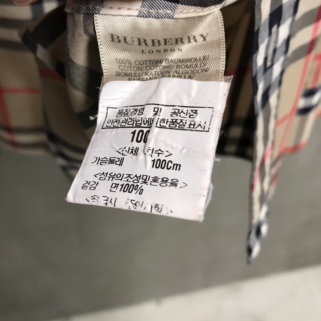 버버리 긴팔 셔츠 L 상품이미지5