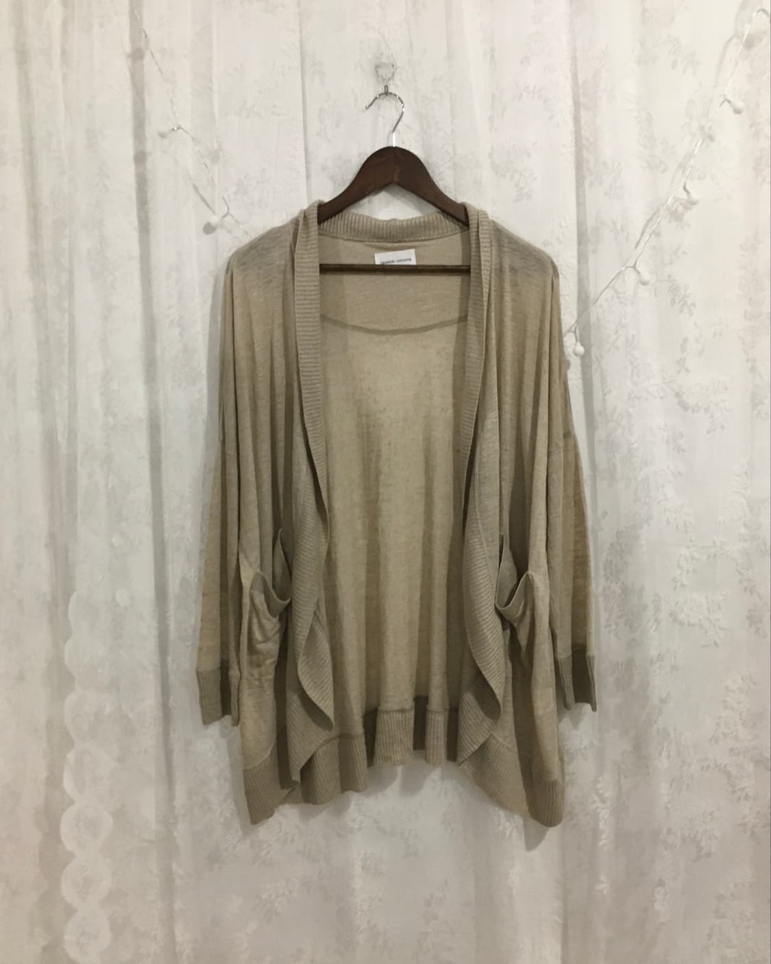 TSUMORI CHISATO beige linen cardigan 상품이미지4