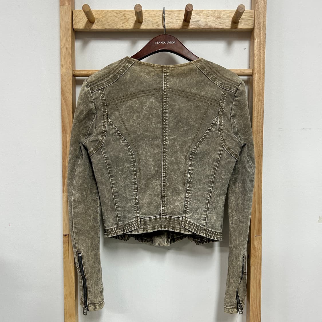 보브(VOV) 빈티지 타이다이 데님 라이더 자켓 상품이미지5