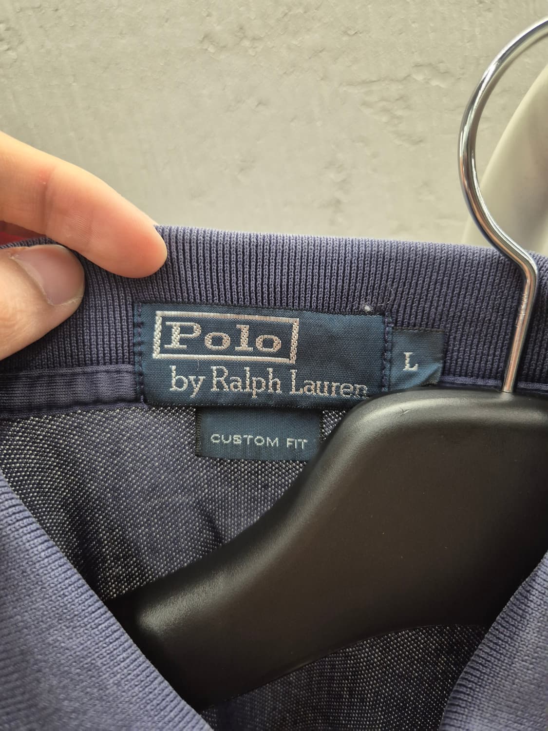 폴로 랄프로렌 네이비 색있는로고 반팔 폴로셔츠 L 상품이미지5
