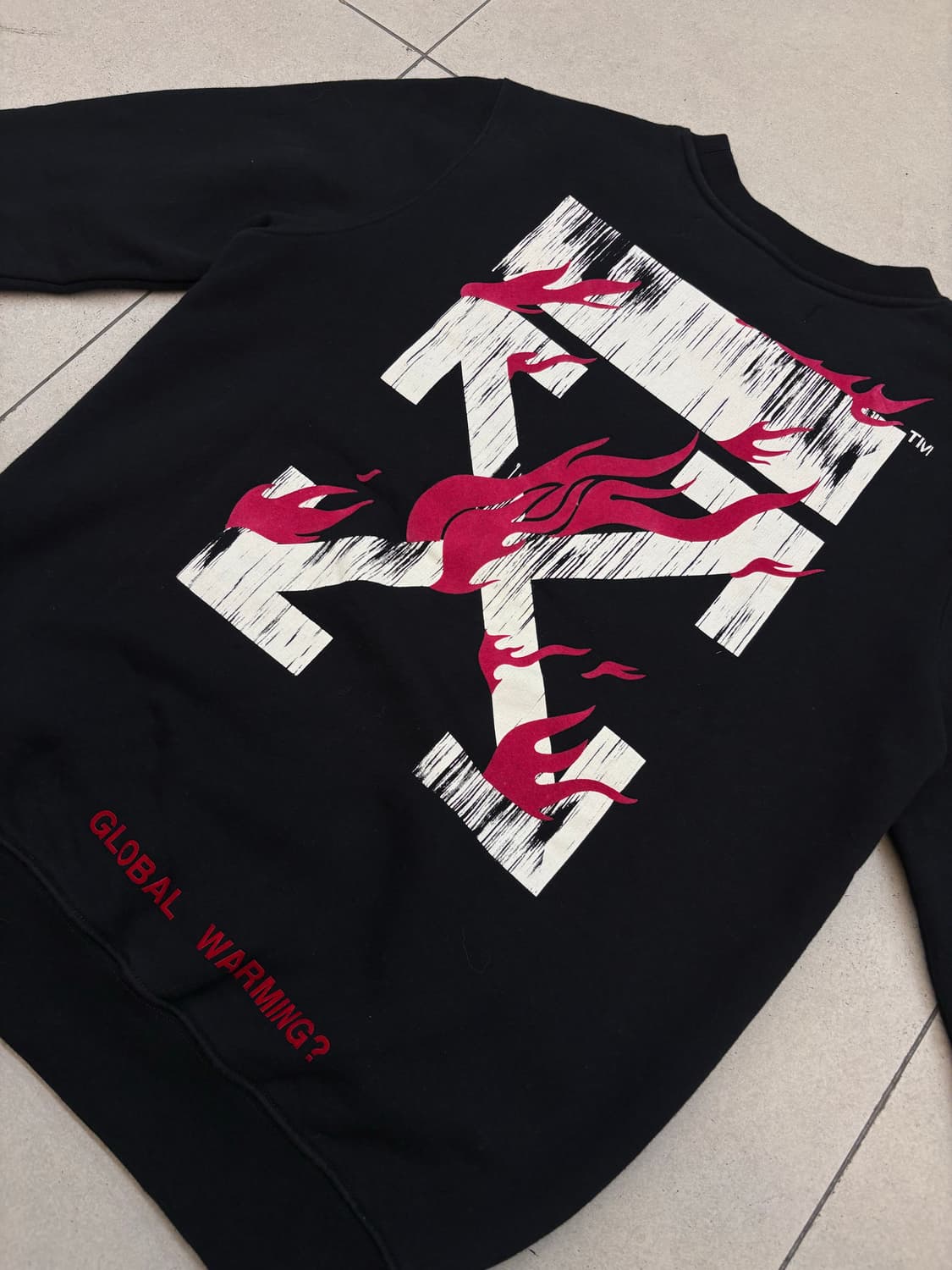 오프화이트 Global warming 맨투맨 상품이미지4