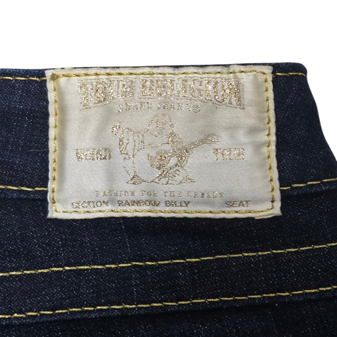 TrueReligion 트루릴리젼 골드 레인보우빌리 부츠컷 데님 상품이미지5