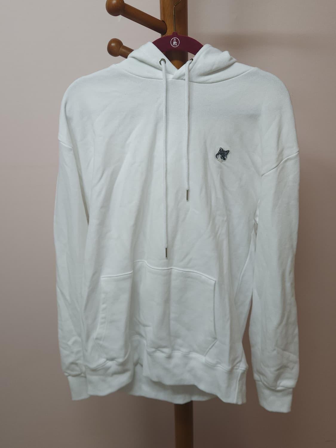 메종키츠네 화이트 후드티 M 상품이미지1