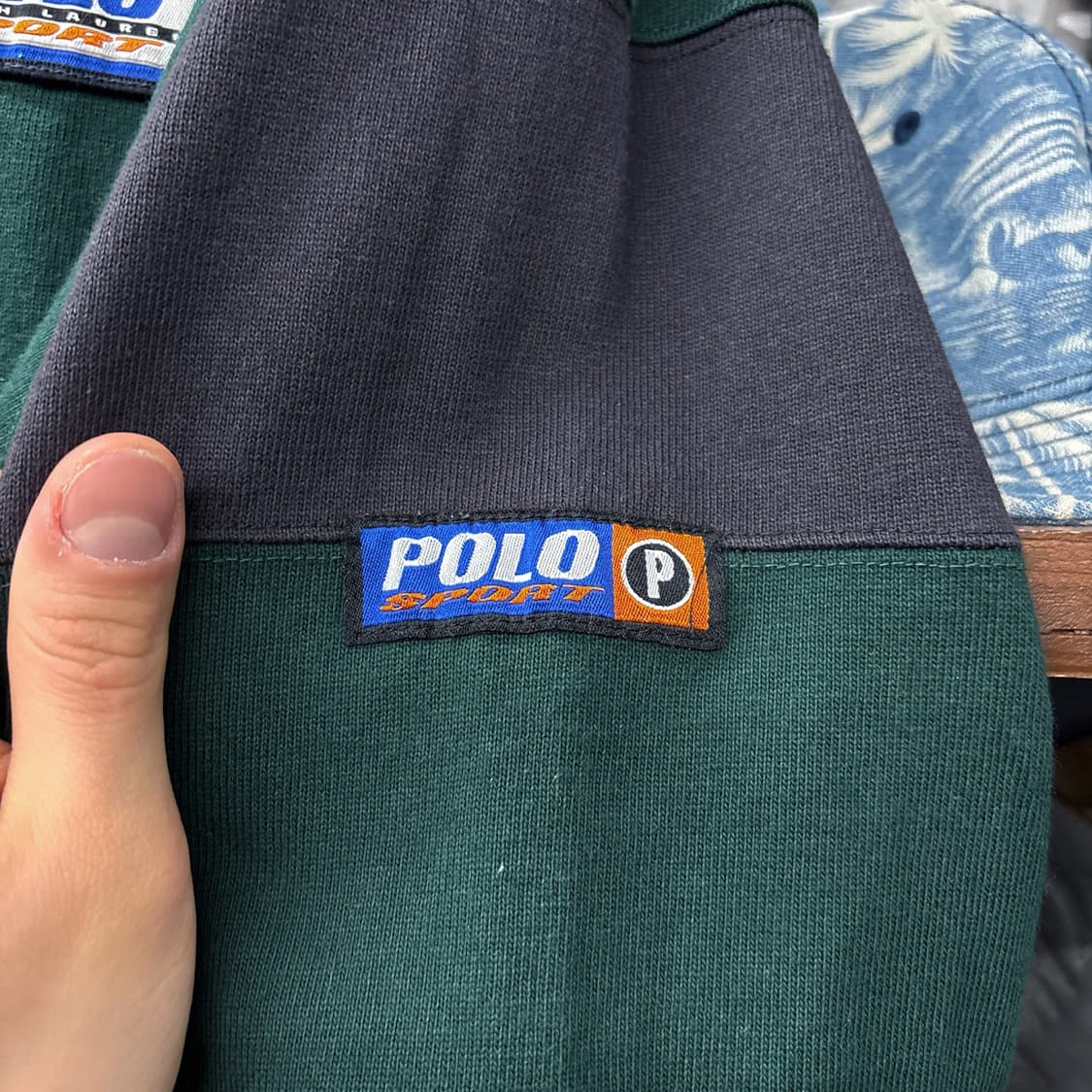 90s 폴로 스포츠 스트라이프 나일론 라이닝 럭비셔츠  N930 상품이미지6