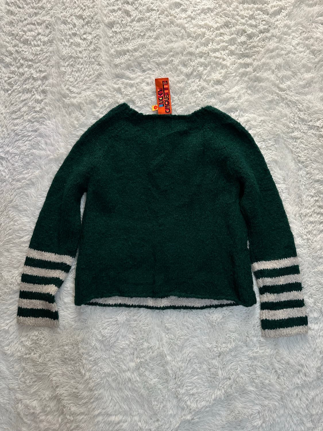 럭키슈에뜨 그린 LUCKY 니트 FREE 상품이미지2