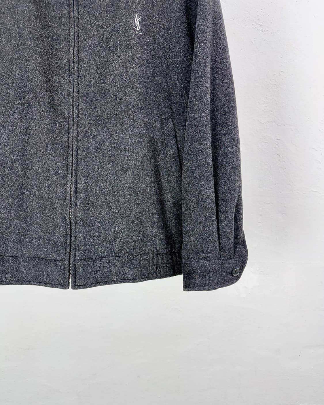 이브 생로랑 뿌르 옴므 다크 그레이 을 블루종 자켓 상품이미지6